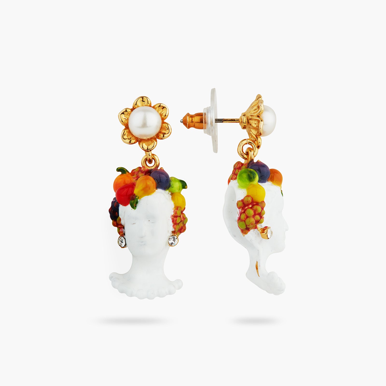 Pendientes bolitas Diosa Pomona y Frutas