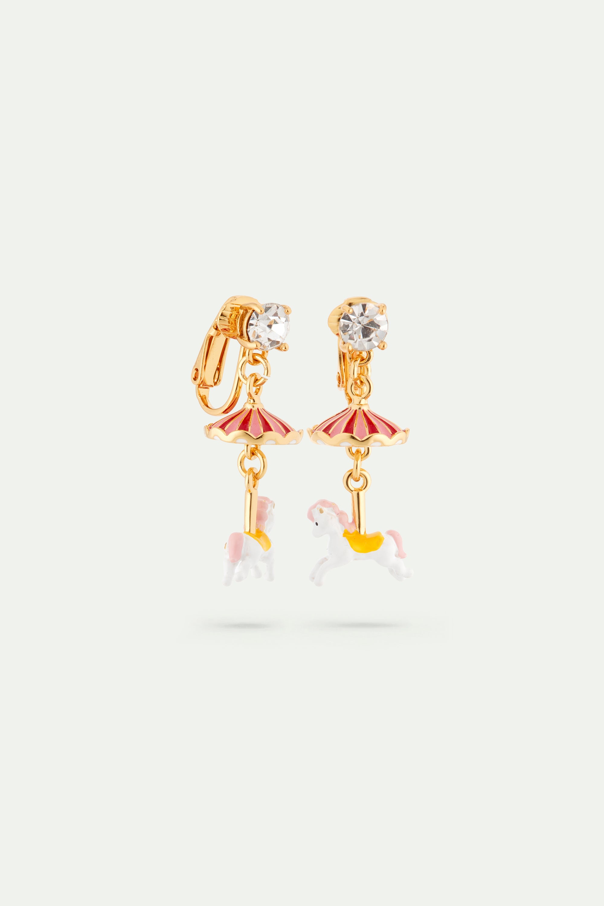 Carousel horse earrings