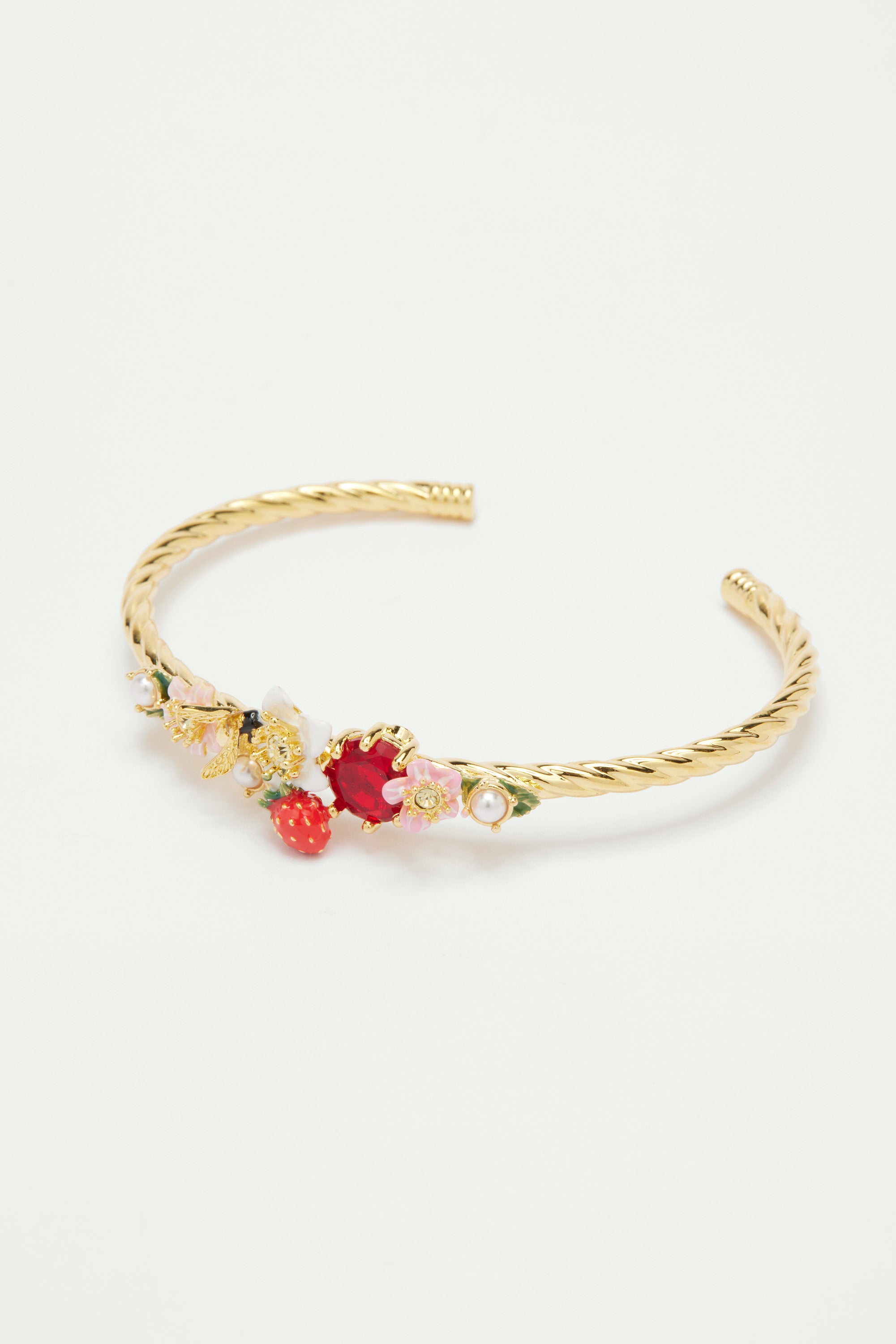 Spring burst bangle bracelet