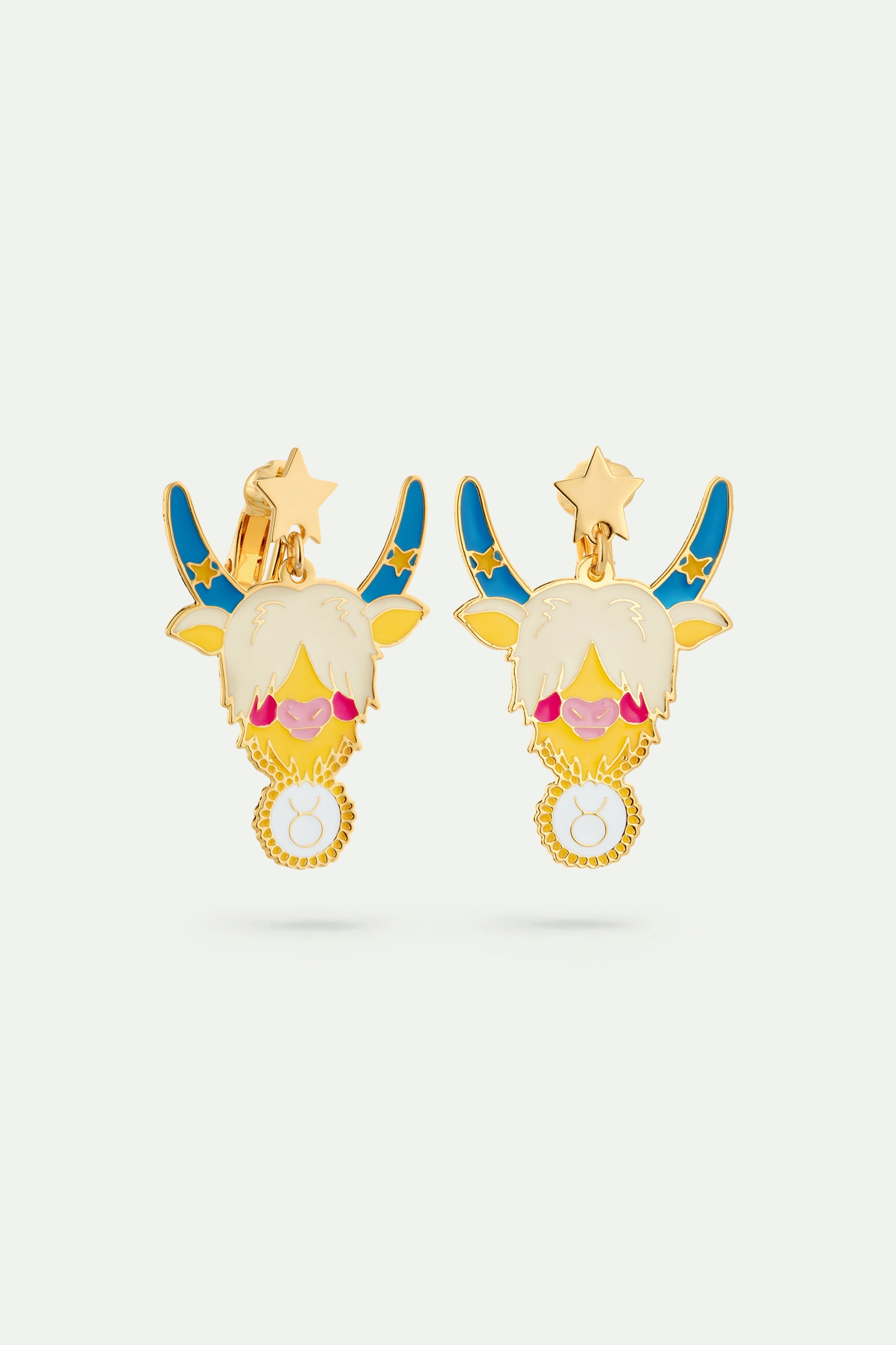 Taurus astrological sign earrings