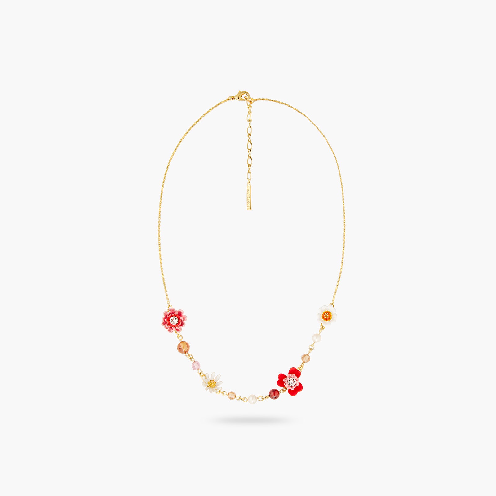 Collier fin anémone et gerbera