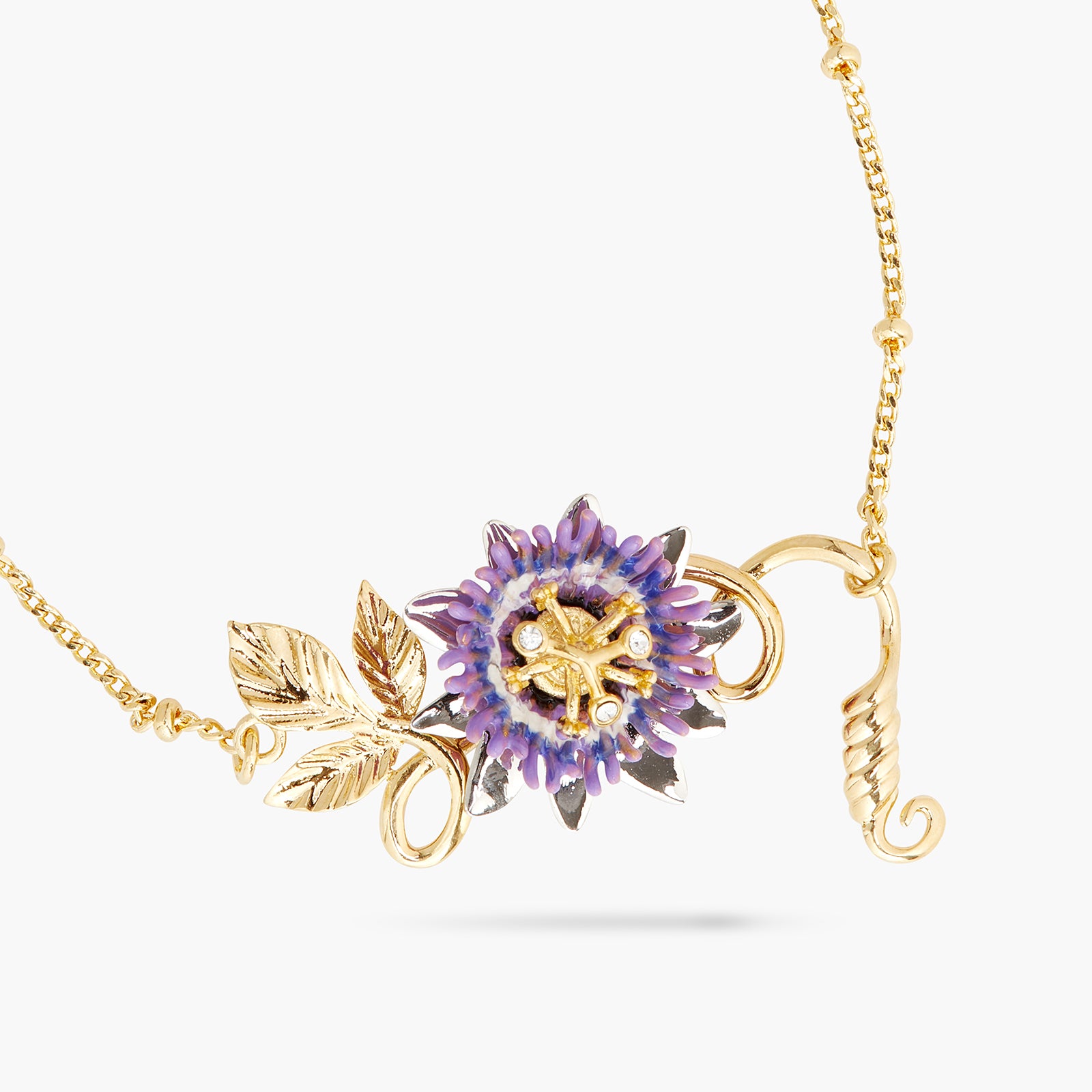 Pulsera fina flor de pasiflora