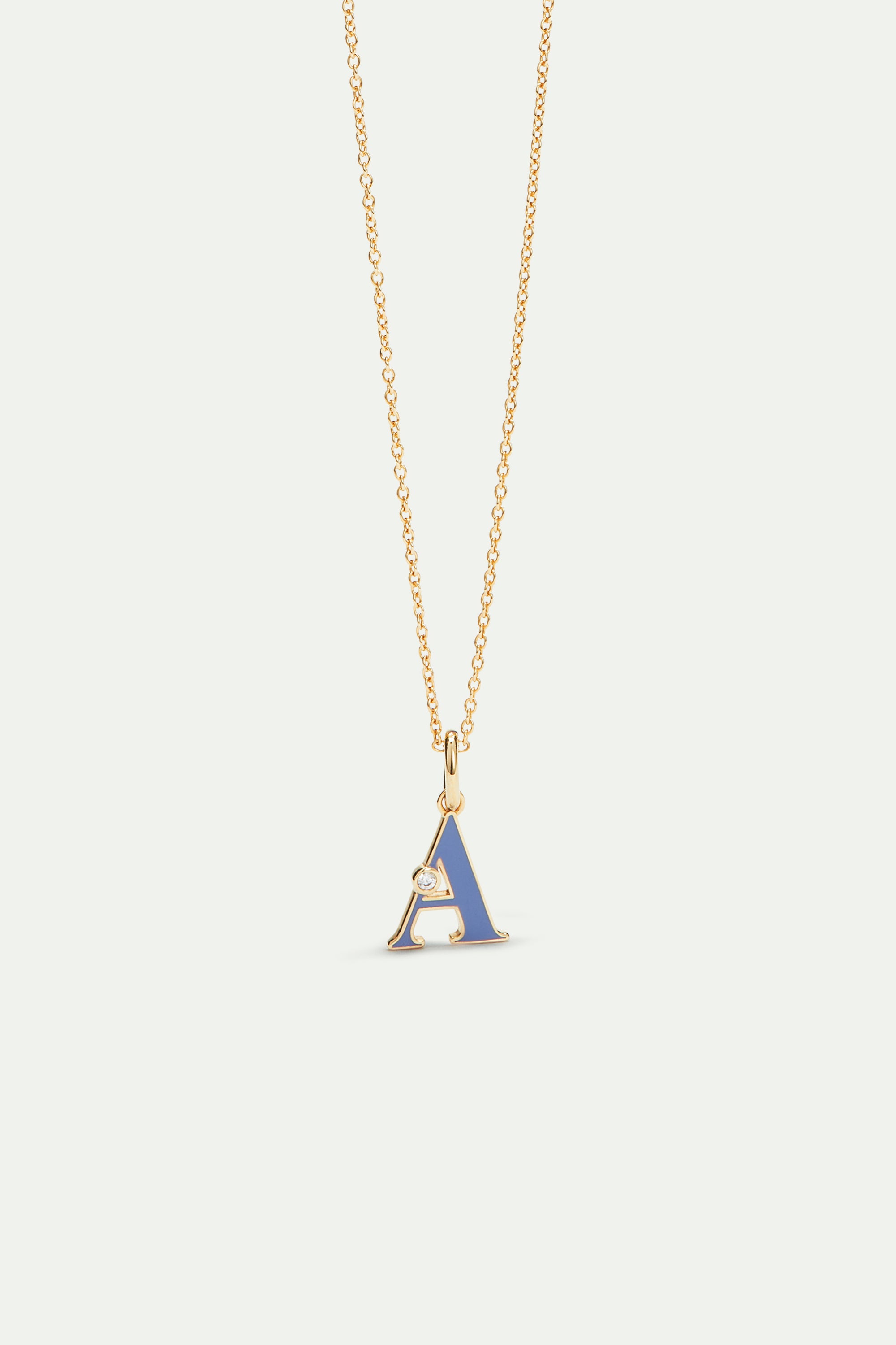 Letter A pendant necklace