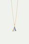 Letter A pendant necklace