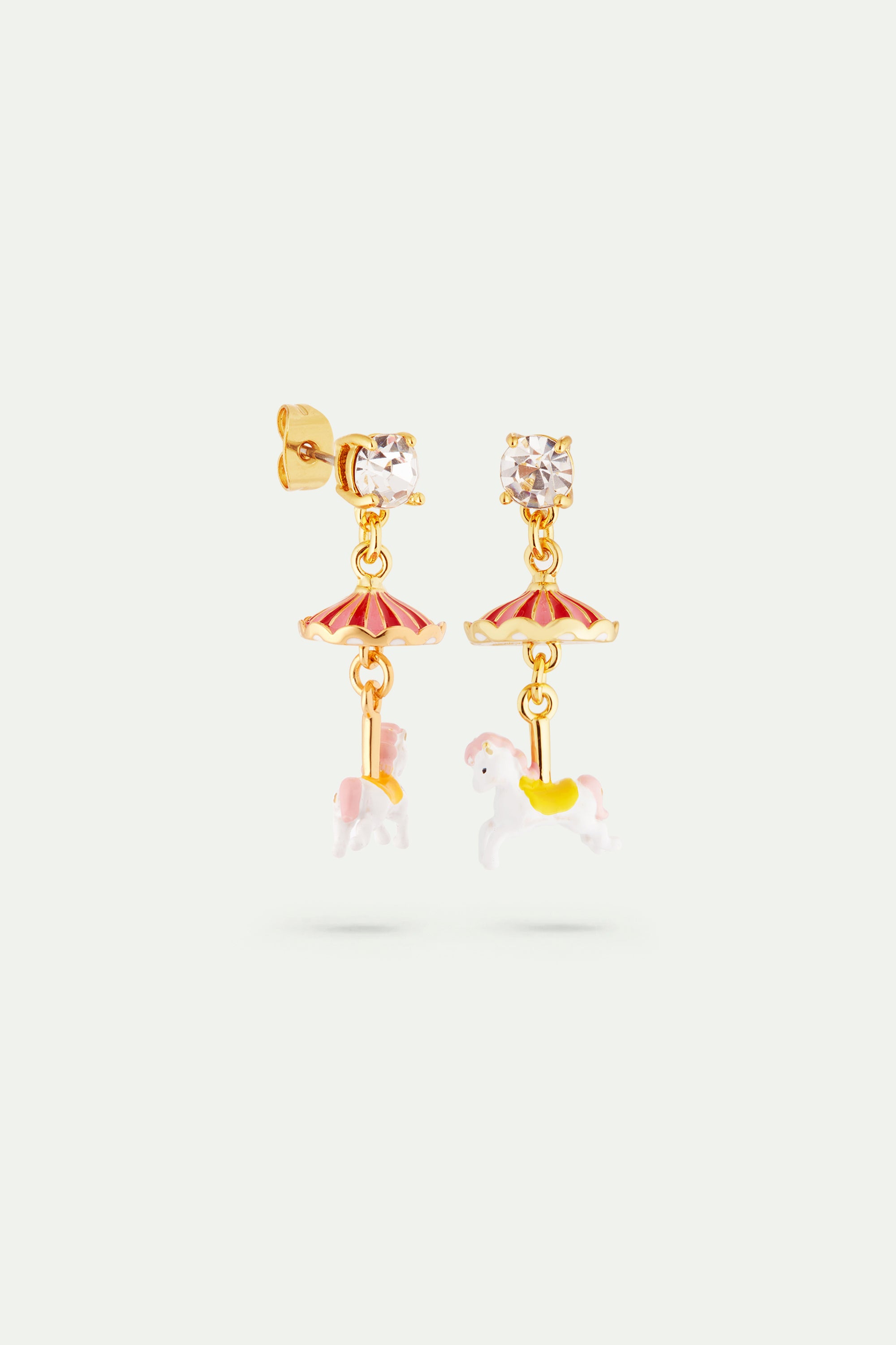 Carousel horse earrings