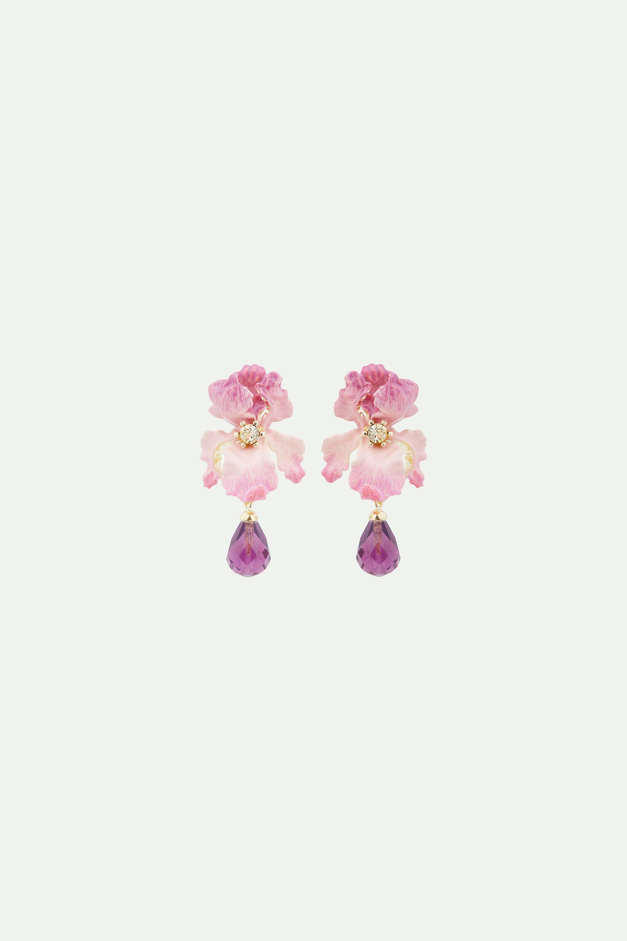 Bearded Iris post earrings