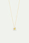 Edelweiss flower pendant necklace