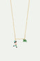 Collier charm's Pinocchio et cricket