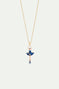 Midnight blue tutu ballerina necklace and gold stars