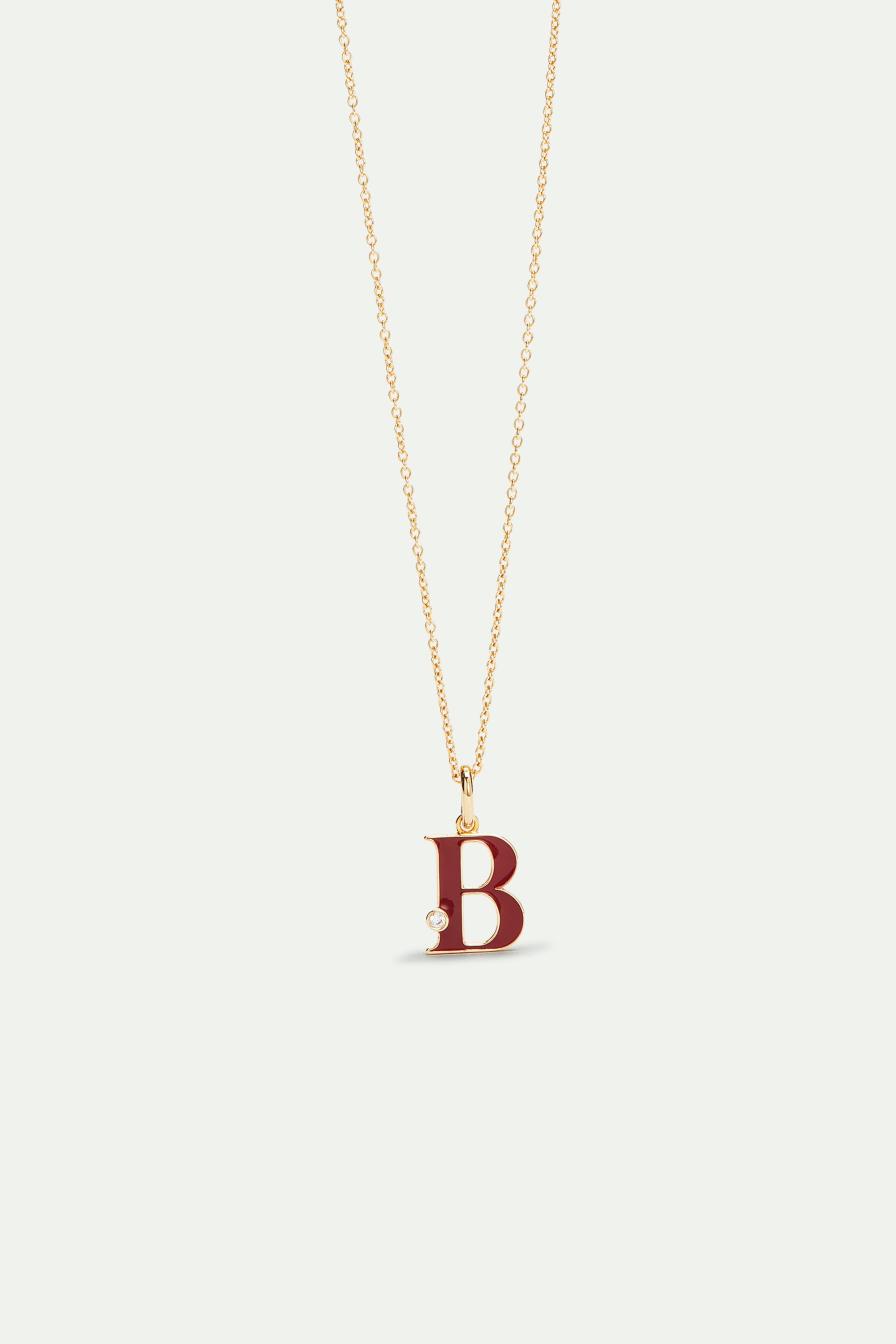 Letter B pendant necklace