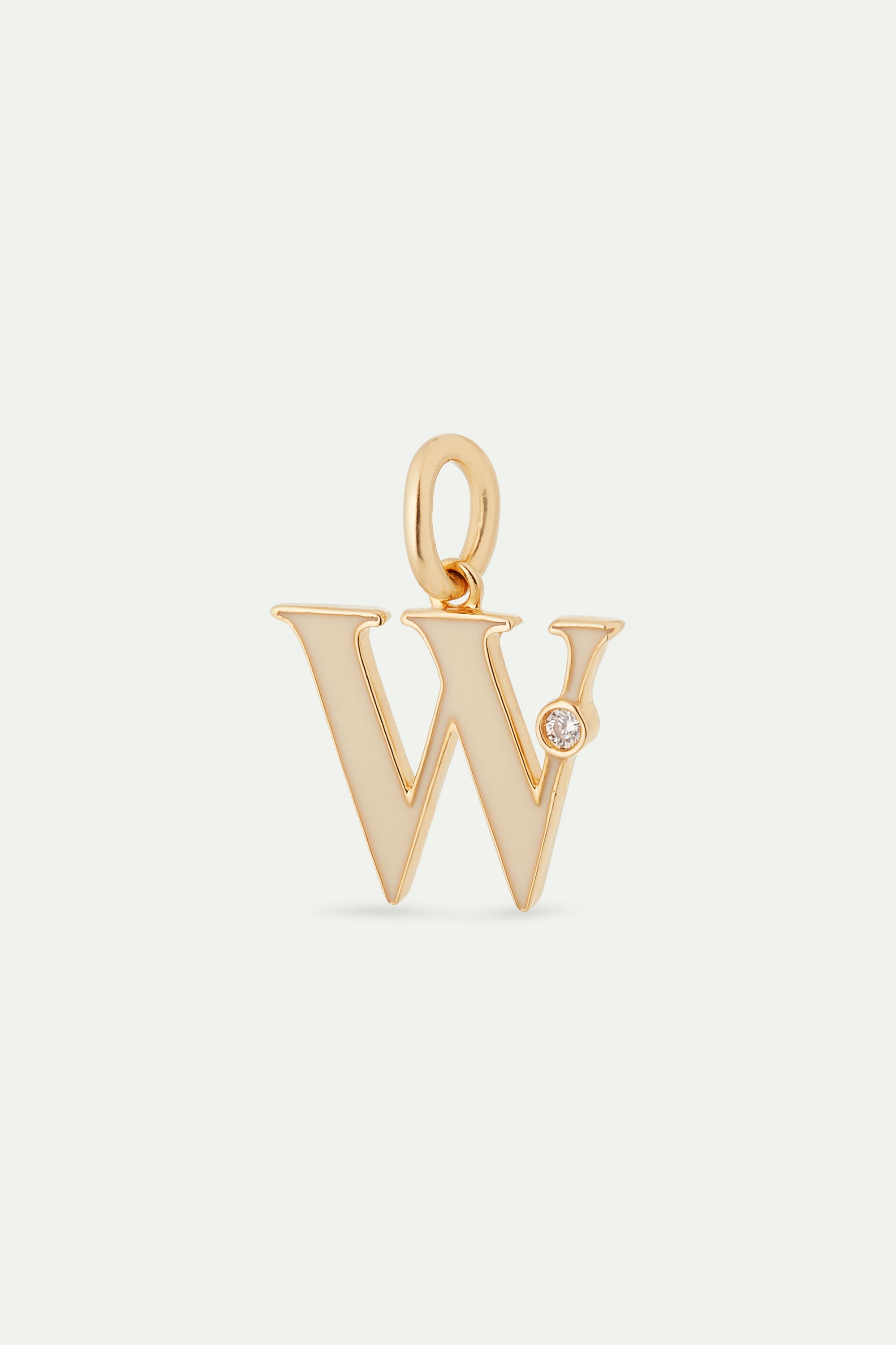 Letter W pendant necklace