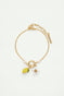 Bracelet fin citron et fleur de citronnier