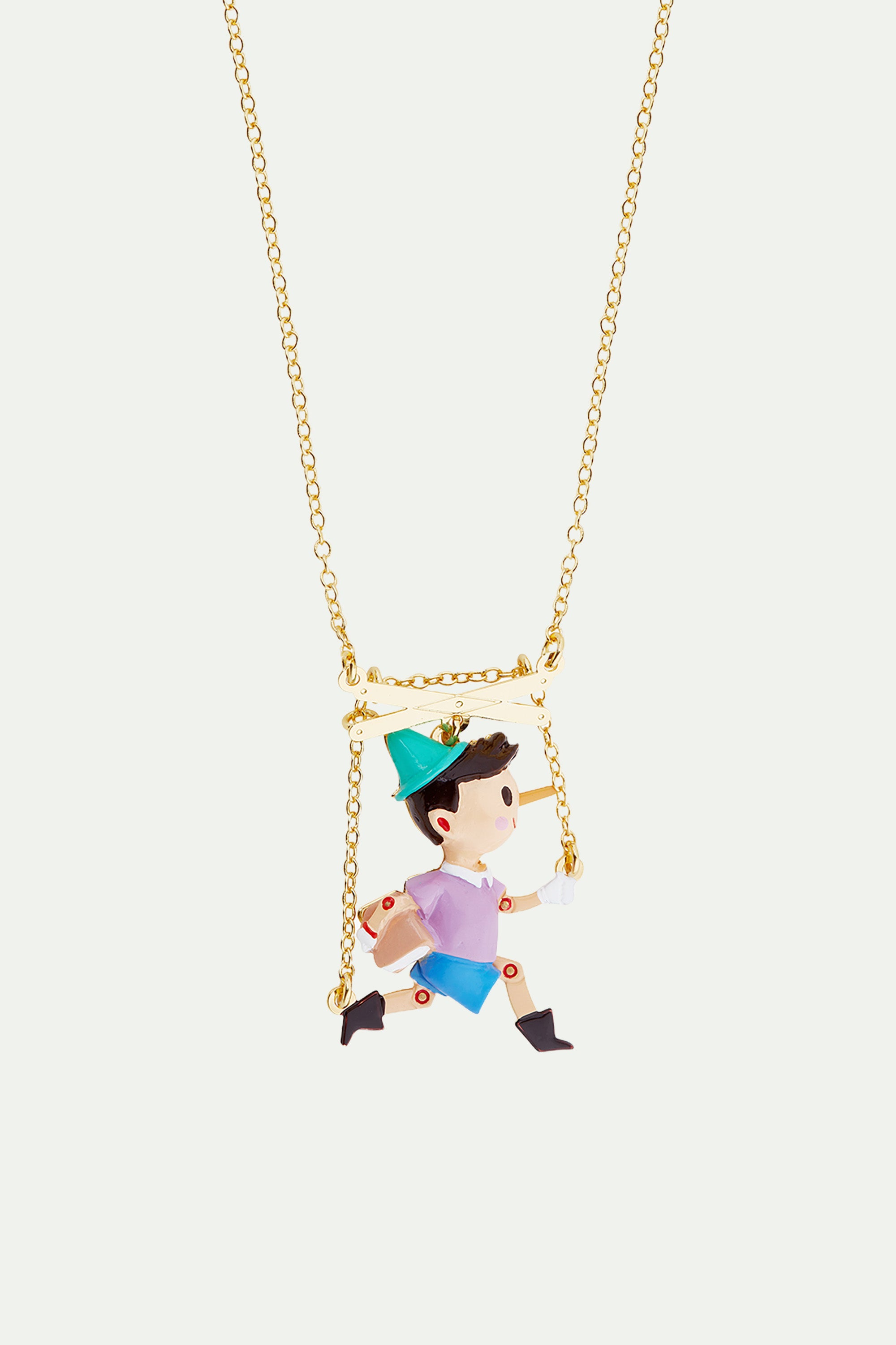 Collier pendentif marionnette Pinocchio