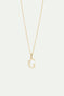 Collier pendentif lettre G