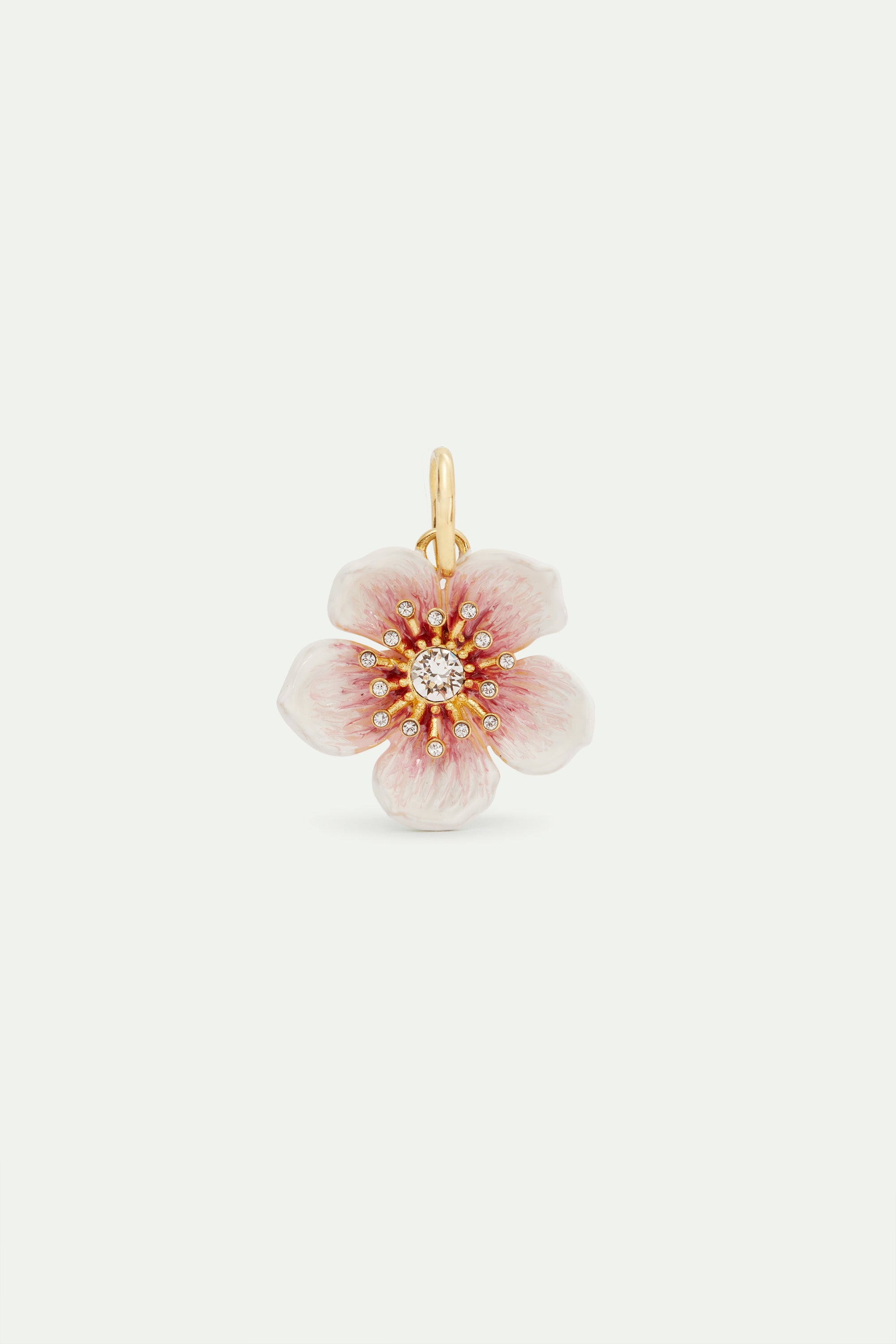 White cherry blossom pendant