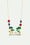 Hamster family forest walk statement necklace