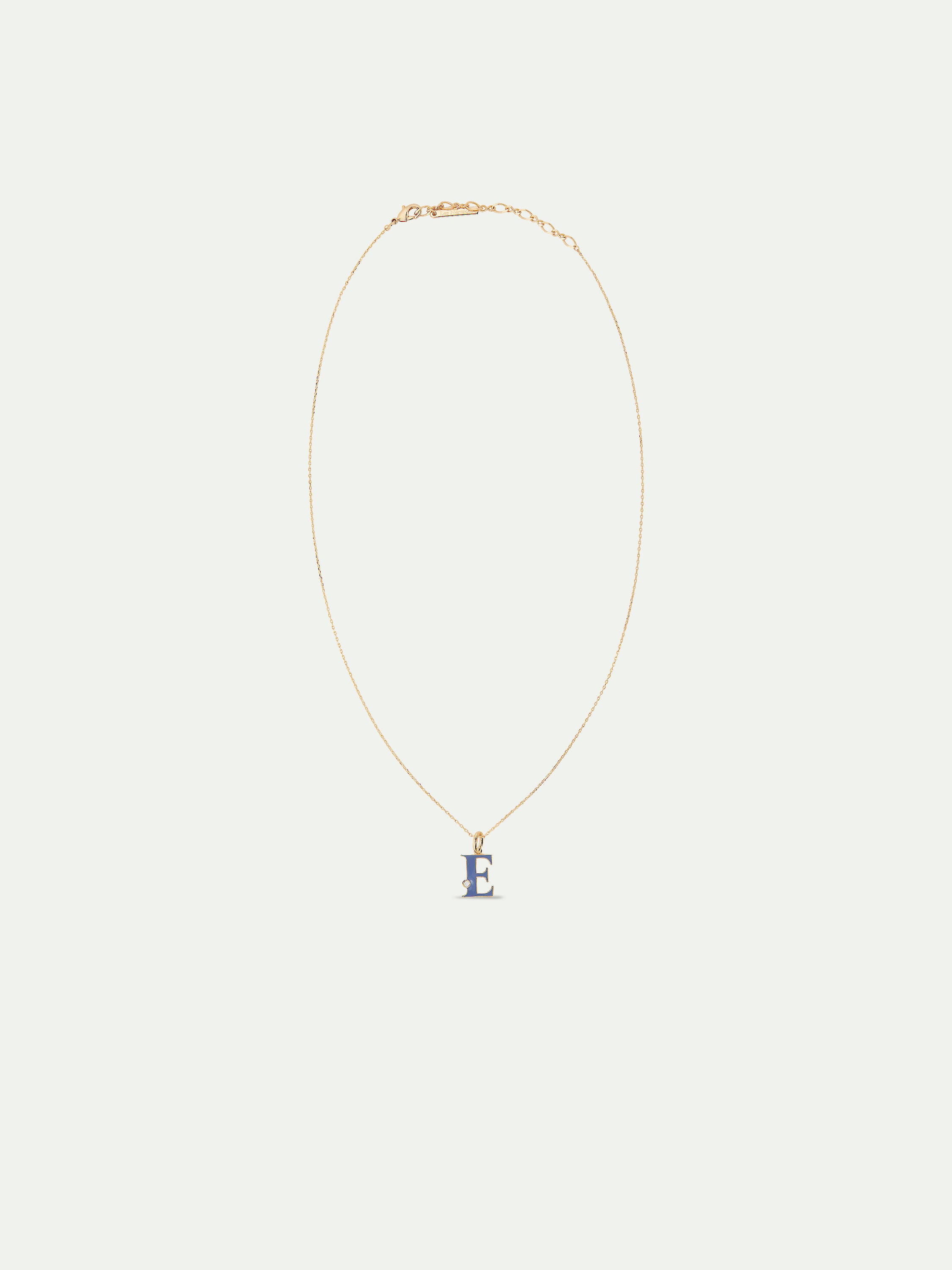 Letter E pendant necklace