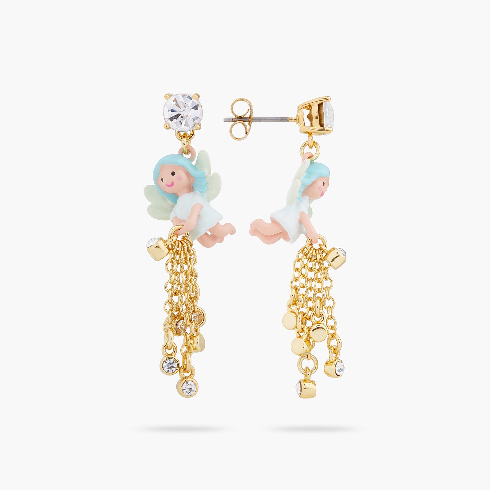 Boucles d'oreilles tiges la fée bleue