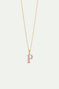 Collier pendentif lettre P