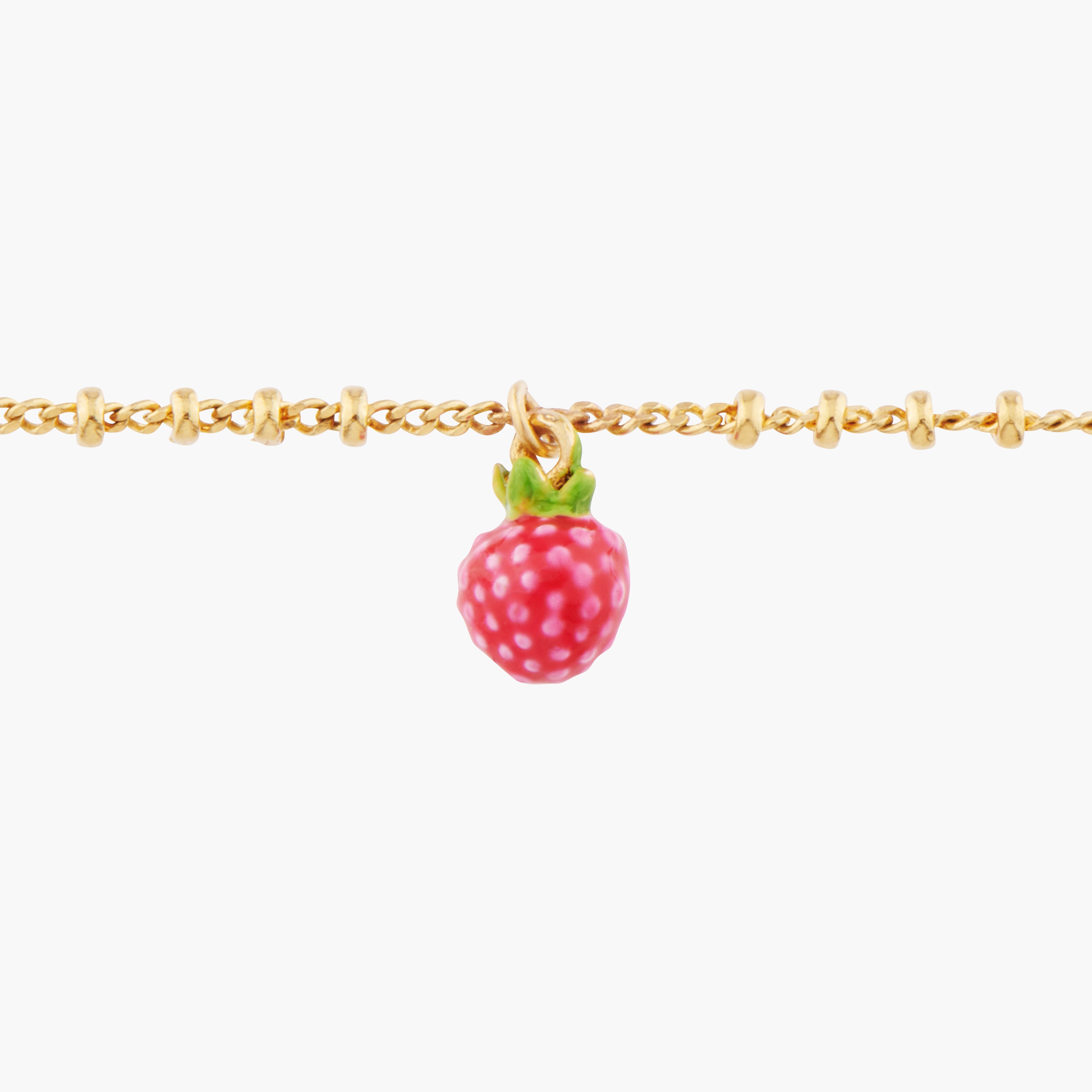 Raspberry Charms Bracelet