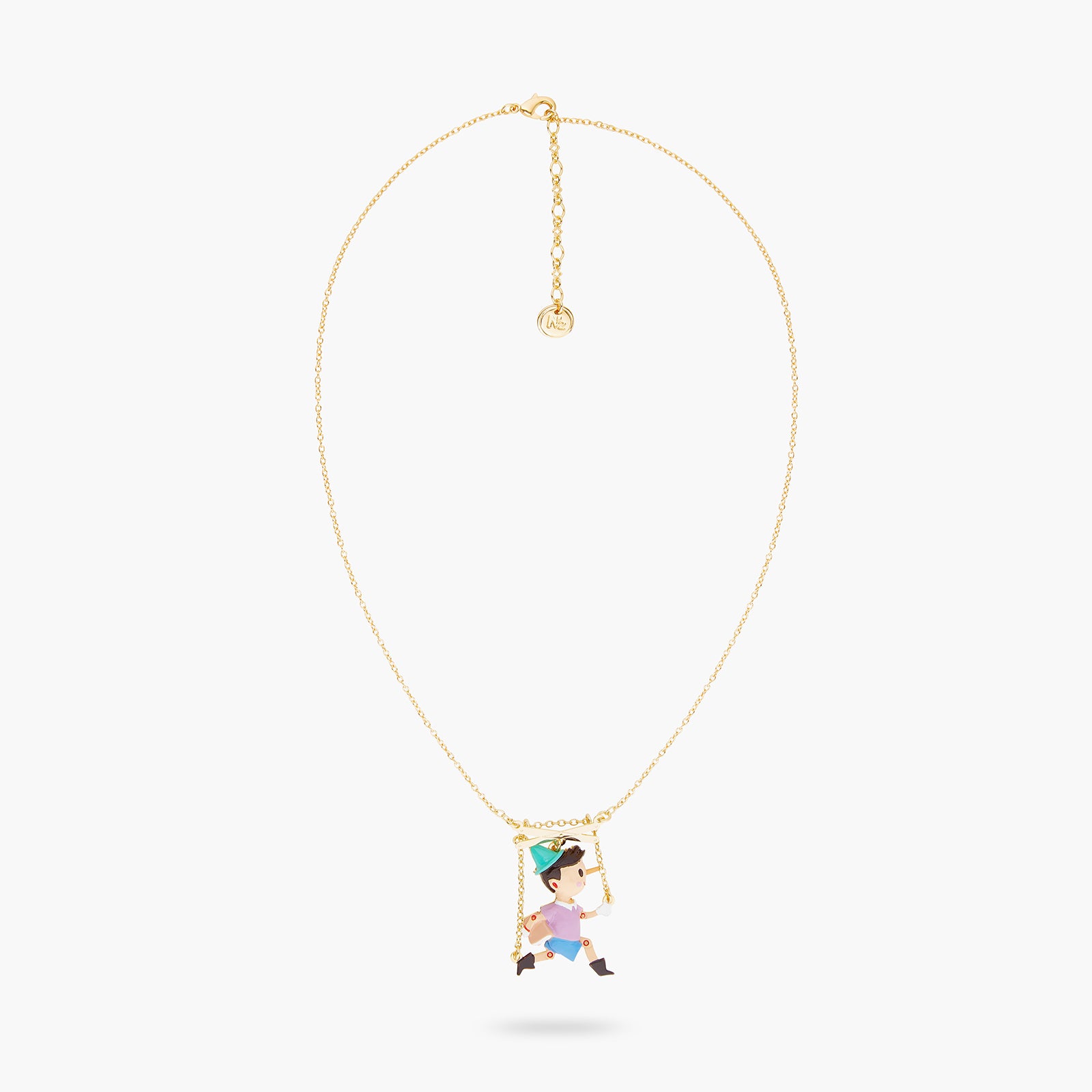 Collier pendentif marionnette Pinocchio